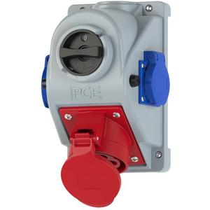 CEE-Steckdose abschaltbar, abgesichert - Combopol 32/5 0-I mit 2 SSD - 96062552