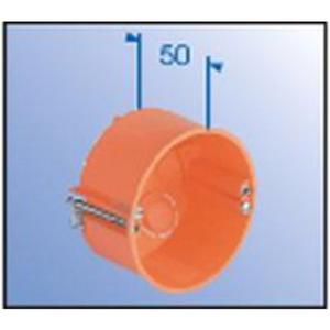 Hohlwanddosen - Hohlwand Verbindungsdose Ø 74 mm halogenfrei mit Deckel orange - A9071-77