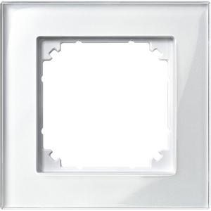Abdeckrahmen - Abdeckrahmen 1-fach Brillantweiß -Echtglasrahmen - 489119