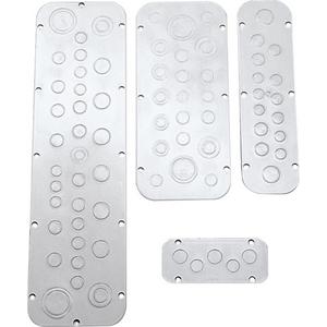Einführungsflansch für Kleingehäuse/Schaltschrank - Kunststoff Flanschplatte Größe 5 metrisch vorgeprägt - 2563010