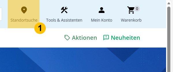Standortsuche für nicht eingeloggte Kunden