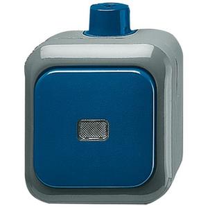 Installationsschalter - Wippschalter Kreuzschaltung blau - Busch-Duro 2000 WDI - 2CKA001084A0805