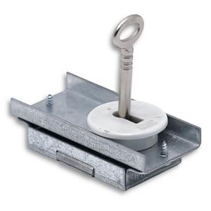 Schließsystem für Schaltschranksysteme - Bausatz für 61005 Schloß mit Schloss mit PVC-Rosette und Stbl.-Winkel - 61005(M)
