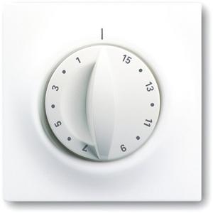 Abdeckung für Schalter, Taster, Dimmer, Jalousie - Abdeckung impuls für Zeitschaltuhr 15 Min. alpinweiß glänzend - 2CKA001753A4906