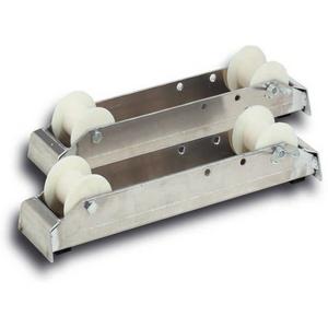 Kabeltrommelabroller - Aluminium-Rollschiene Tragkraft 300kg 590x120x152mm Trommel max. 800mm - 142700