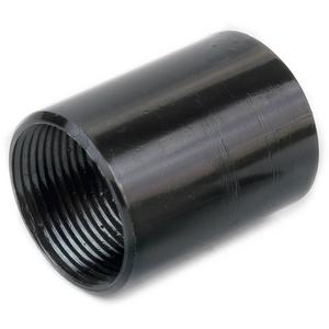 Muffe für Installationsrohre - Gewindemuffe schwarz lackiert - 021034