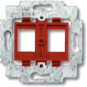 Kommunikationsanschlussdose Kupfer - Modular Jack Tragring mit Sockel rot - 2CKA001753A8055