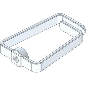 Kabelführung für Schränke - 10 Stück Kabelrangierbügel für Netzwerkschränke aus Kunststoff grau 43x 60 mm - 19R1