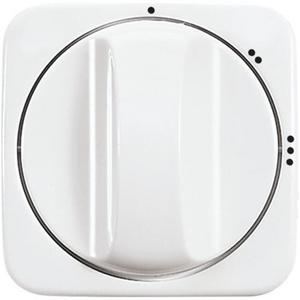 Abdeckung für Schalter, Taster, Dimmer, Jalousie - Zentralscheibe mit Drehknopf für Stufenschalter 1-2-3 alpinweiß - Reflex SI - 2CKA001710A3420