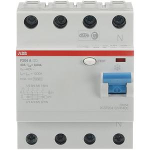 Fehlerstrom-Schutzschalter - FI-Schutzschalter  40A 4-polig 30mA Typ A - 2CSF204101R1400