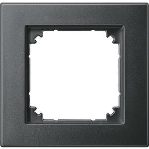 Abdeckrahmen - Abdeckrahmen 1-fach bündiger Einbau anthrazit matt - 488114