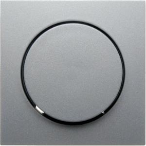 Abdeckung für Schalter, Taster, Dimmer, Jalousie - Zentralstück mit Regulierknopf für Drehdimmer alu matt S.1/B.3/B.7 IP20/IP44 - 11371404