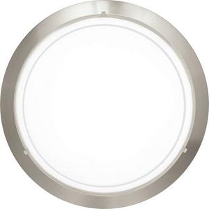 Anbauleuchte - Deckenleuchte E27 1x60W nickel-matt/Glas satiniert PLANET 1 - 83162