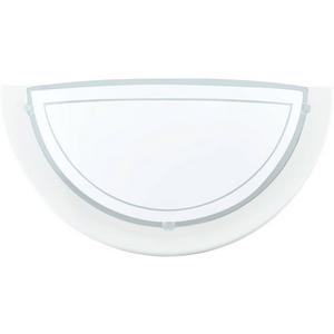 Wandleuchte - Wandleuchte weiß/Glas satiniert 1x60W E27 PLANET 1 - 83154