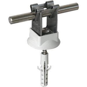 Leitungshalter für Blitzschutz - Leitungshalter DEHNgrip NIRO Ø 8mm Bauhöhe: 20 mm + Schraube - 207109