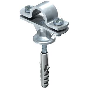 Leitungshalter für Blitzschutz - Stangenhalter mit Holzschraube + Dübel 16mm Zn VZ - 5412803