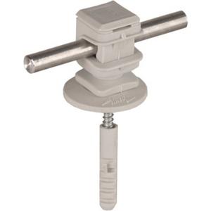Leitungshalter für Blitzschutz - Leitungshalter DEHNsnap Kunststoff Rd. 8 mm grau - 204120