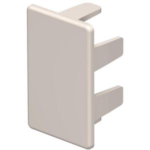 Endstück für Leitungsführungskanal - Endstück 25x40mm PVC cremeweiß RAL 9001 - 6162541
