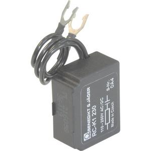 Baustein für Schutzbeschaltung - RC-Kombination für K1-07 bis K1-12 110-250V AC(50/60Hz)/DC - RC-K1 230