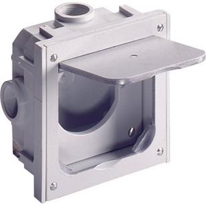 Leergehäuse - Einbau-Leergehäuse Alu-Druckguss grau universal IP41 - 1632497
