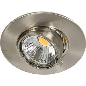 Downlights und Einbaustrahler - Einbaustrahler dreh- und schwenkbar N 5800 nickel-gebürstet ohne Fassung - 1858000900
