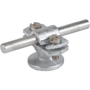 Leitungshalter für Blitzschutz - Leitungshalter mit Überleger und Abdeckbund St/tZn Rd. 7-10 mm - 275110