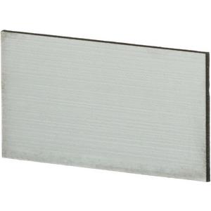 Bezeichnungsschild für Befehlsgeräte - Beschriftungsschild blanco oh.Text/Symb. Kunststoff alufarben f.CombiL - 1SFA616920R8121