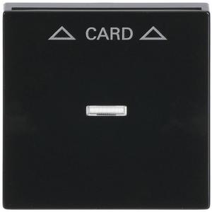 Abdeckung für Schalter, Taster, Dimmer, Jalousie - Zentralscheibe Cardschalter mit Aufdruck Symbol Pfeile anthrazit - Plattform 63 - 2CKA001710A3639