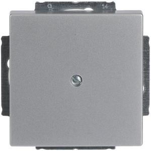 Kommunikationstechnik - Zentralscheibe Blindabdeckung mit Tragring alusilber - Plattform 63 - 2CKA001710A3664