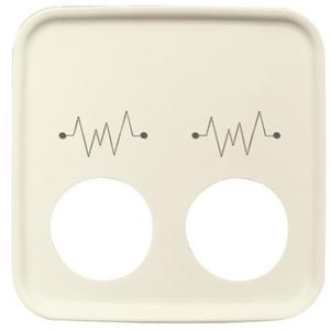 Zentralelement Klinikinstallation - Zentralscheibe für Rufeinheit als Diagnostik-/Steckkontakt weiß - Duro 2000 SI - 2CKA001724A2699