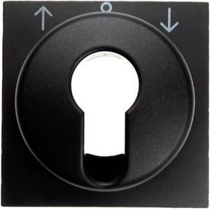 Abdeckung für Schalter, Taster, Dimmer, Jalousie - Zentralstück f. Jalousie-Schlüsselschalter/-taster B.1/B.3/B.7 Glas - 15061606