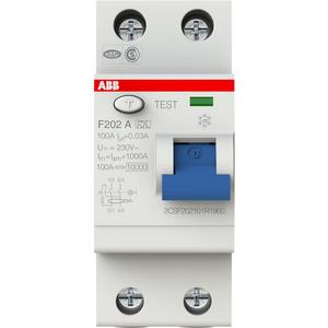 Fehlerstrom-Schutzschalter - FI-Schutzschalter  100A 2-polig 30mA Typ A - 2CSF202101R1900
