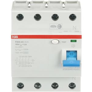Fehlerstrom-Schutzschalter - FI-Schutzschalter  100A 4-polig 100mA Typ A selektiv - 2CSF204201R2900