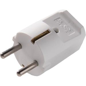 SCHUKO-Stecker - SCHUKO-Stecker ohne Tülle weiß - 519OT/KWS