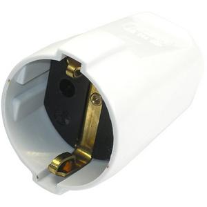 SCHUKO-Kupplung - Kupplung mit Schutzkontakt grau - 544OT/GR