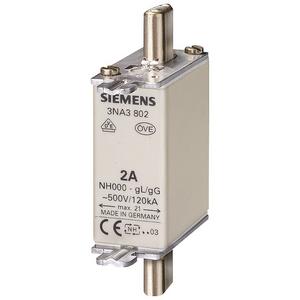 NH-Sicherungseinsatz - NH-Sicherungseinsatz mit Stirnkennmelder Gr.000 50A AC500V/DC250V - 3NA3820