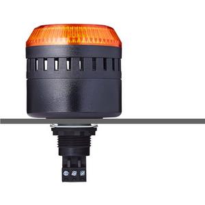 Optisches/Akustisches Signalgerät - M22 Einbausummer mit LED Dauer-/Blinklicht orange/schwarz 230/240 V AC - 814521313