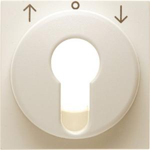 Abdeckung für Schalter, Taster, Dimmer, Jalousie - Zentralstück für Jalousie-Schlüsselschalter/-taster S.1 weiß - 15068982