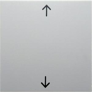 Abdeckung für Schalter, Taster, Dimmer, Jalousie - Wippe mit Aufdruck Symbol Pfeile S.1/B.3/B.7 Glas polarweiß - 16208919