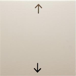 Abdeckung für Schalter, Taster, Dimmer, Jalousie - Wippe mit Aufdruck Symbol Pfeile S.1 weiß glänzend - 16208912