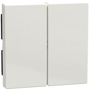 Abdeckung für Schalter, Taster, Dimmer, Jalousie - Wippe für Serienschalter polarweiß glänzend - 432519