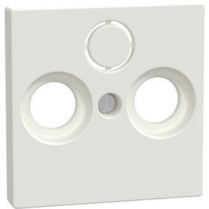 Kommunikationstechnik - Zentralplatte für Antennensteckdosen polarweiß glänzend - 296719