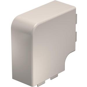Flachwinkel für Leitungführungskanal - Flachwinkelhaube 60x110mm PVC cremeweiß RAL 9001 - 6161529
