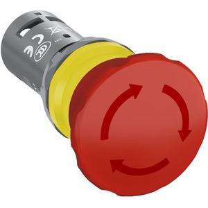 NOT-AUS-Taster, Komplettgerät - Not-Aus-Taster Compact 40mm Drehentrieg.1S+1Ö CombiLine-Compact - 1SFA619550R1071