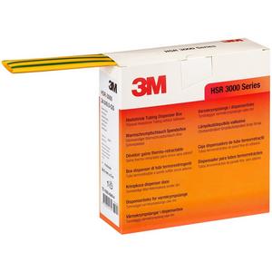 Schrumpfschlauch - Warmschrumpfschl. dünnwandig o. Schmelzkleber 24/8mm 3:1 grün-gelb Box - 7000099179