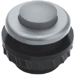 Klingeldrücker - Klingeltaster, Knopf grau, Hülse schwarz - G61031