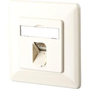 Kommunikationsanschlussdose Kupfer - Kommunikationsanschlussdose E-DAT C6 1 Port UP reinweiß - 1307371002-I