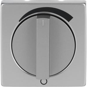 Abdeckung für Schalter, Taster, Dimmer, Jalousie - Zentralscheibe Drehknopf mit Aufdruck Lautstärkeregler edelstahl - pur edelstahl - 2CKA001710A3812