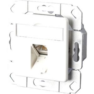 Kommunikationsanschlussdose Kupfer - Kommunikationsanschlussdose E-DAT C6 1 Port UPk reinweiß - 1307371102-I