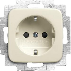 Steckdose - Busch-steplight SCHUKO Safety+ mit Nachtorientierungslicht weiß - Duro 2000 SI - 2CKA002013A5290